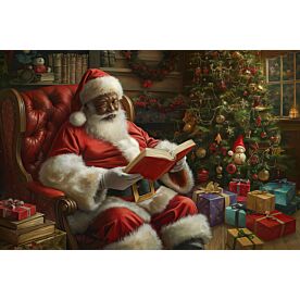 Black Santa 1901 Wallpaper Wall Mural