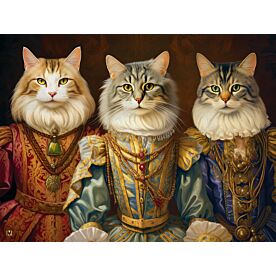 Fancy Cats 5968 Wallpaper Wall Mural