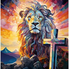 The Rock Lion 4367 Wallpaper Wall Mural