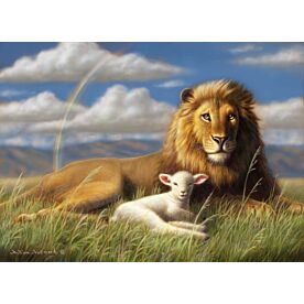 Lion and Lamb 5370 Wallpaper Wall Mural