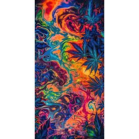 Neon Cannabis 3234 Wallpaper Wall Mural