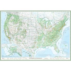 The Essential Geography of the United States of America Wallpaper Wall Mural