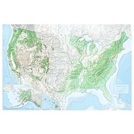 The Essential Terrain of the United States of America Wallpaper Wall Mural