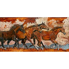 Abstract Four Horses