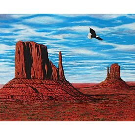 Eagle in Monument Valley