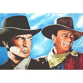 Coop and The Duke John Wayne