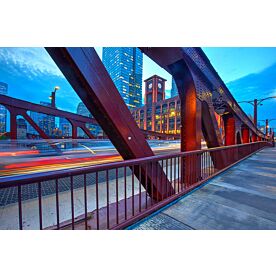 Clark Street Bridge Blue Hour