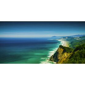 Majestic Coast - Schwartz Wallpaper Wall Mural