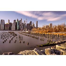 Lower Manhattan Sunset 649 Mural Wallpaper Wall Mural