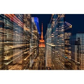 Hudson Yards and ESB 664A Mural Wallpaper Wall Mural