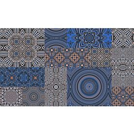 Haase Blue Retro Tiles Wallpaper Wall Mural