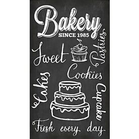 Haase Chalkboard Fresh Bakery Wallpaper Wall Mural