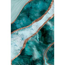 Haase Turquoise Gemstone Luxury Wallpaper Wall Mural