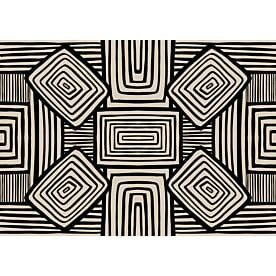 Haase Symmetry Cubes Block Print Wallpaper Wall Mural