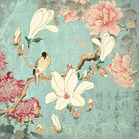 Haase Chinese Magnolia Garden Wallpaper Wall Mural