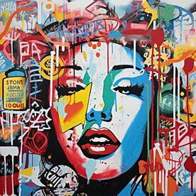 Urban Goddess Graffiti 17 Wallpaper Wall Mural