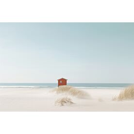 Tranquil Beach Shack Wallpaper Wall Mural