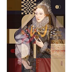 Elizabeth I Altered Portrait 4 Wallpaper Wall Mural