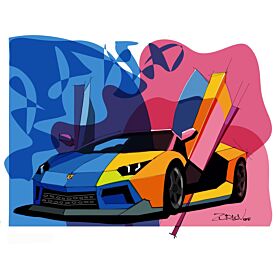 Lambo Color 2 Wallpaper Wall Mural