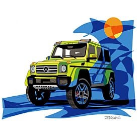 Mercedes Wagon Color 2 Wallpaper Wall Mural