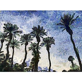 Van Gough Inspired Palms Wallpaper Wall Mural