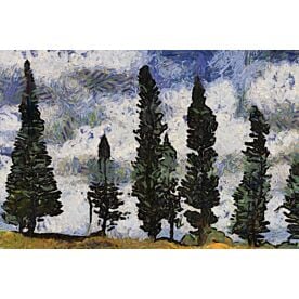 Van Gough Inspired Landscape 2 Wallpaper Wall Mural