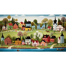 Happy Village 4 Wallpaper Wall Mural