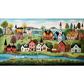 Happy Village 6 Wallpaper Wall Mural