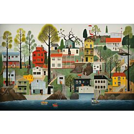 Happy Village 9 Wallpaper Wall Mural