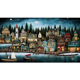 Happy Village 14 Wallpaper Wall Mural