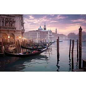 Evening Gondola Italy Wallpaper Wall Mural