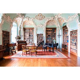 Rococo Library Wallpaper Wall Mural