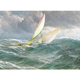 Wave Runners Sailing Three Wallpaper Wall Mural