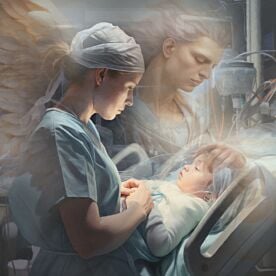 Shield Of Faith Nurse Wallpaper Wall Mural