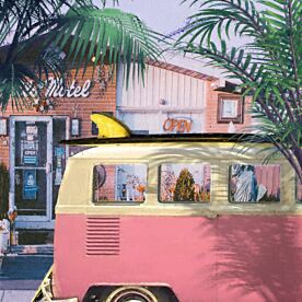 Ocean Drive VW Van Wallpaper Wall Mural