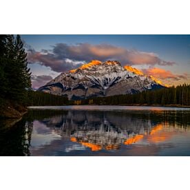 Alberta Cascade Mountain 7649 Wallpaper Wall Mural