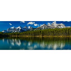 Alberta Herbert Lake Mountains 7661 Wallpaper Wall Mural