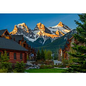 Spring Creek Village Three Sisters Mountain 7720 Wallpaper Wall Mural