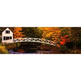 Somesville Bridge Maine Autumn 3063 Wallpaper Wall Mural