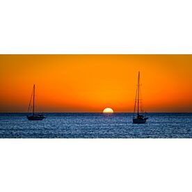 Baja California Sailboat Sunrise 8889 Wallpaper Wall Mural