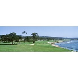 Seaside Pebble Beach in Monterey Wallpaper Wall Mural