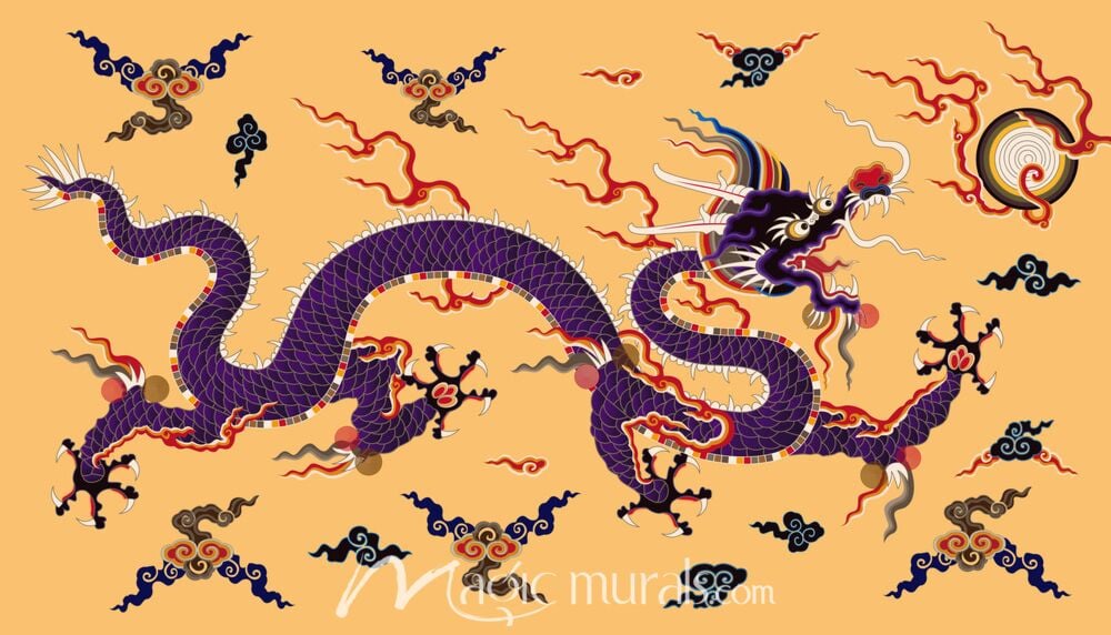 Chinese Dragon 7561 Wallpaper Wall Mural