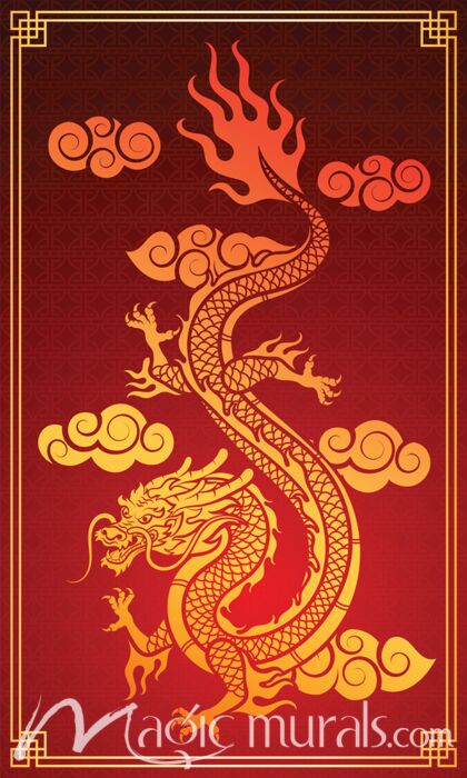 Chinese Dragon 0086 Wallpaper Wall Mural