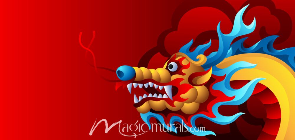 Chinese Dragon Wallpaper 4216 Wallpaper Wall Mural