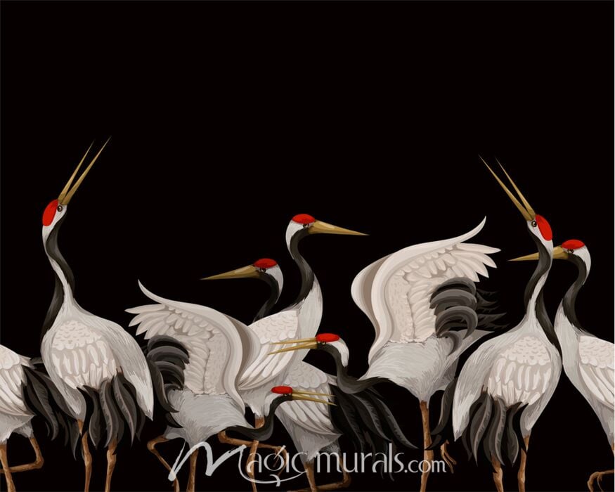 Cranes Cranes Cranes 6958 Wallpaper Wall Mural