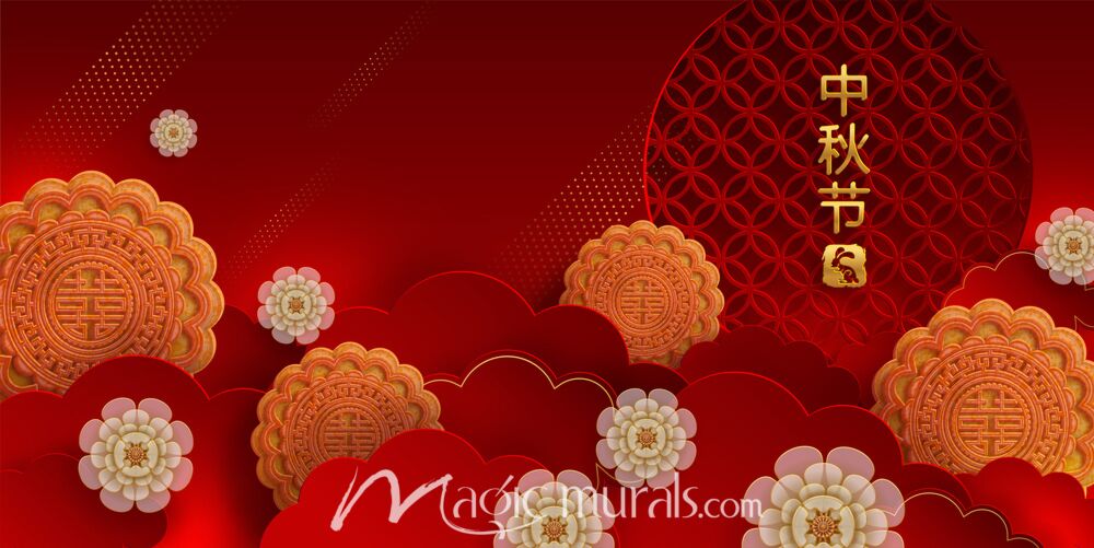 Chinese Paper Cut Out Mid Autumn Festival Wallpaper 3088 Wallpaper Wall Mural