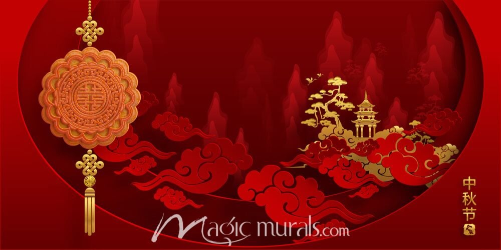 Chinese Paper Cut Out Mid Autumn Festival Wallpaper 3903 Wallpaper Wall Mural