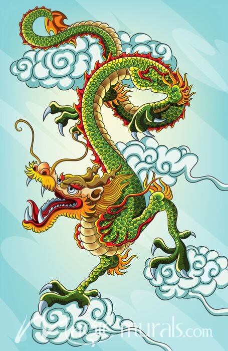 Chinese Dragon 7105 Wallpaper Wall Mural