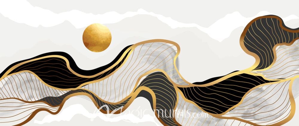 Abstract Mountain Landscape 0580 Wallpaper Wall Mural