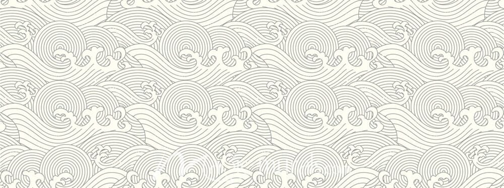 Japanese Waves Seamless Pattern 6520 Wallpaper Wall Mural